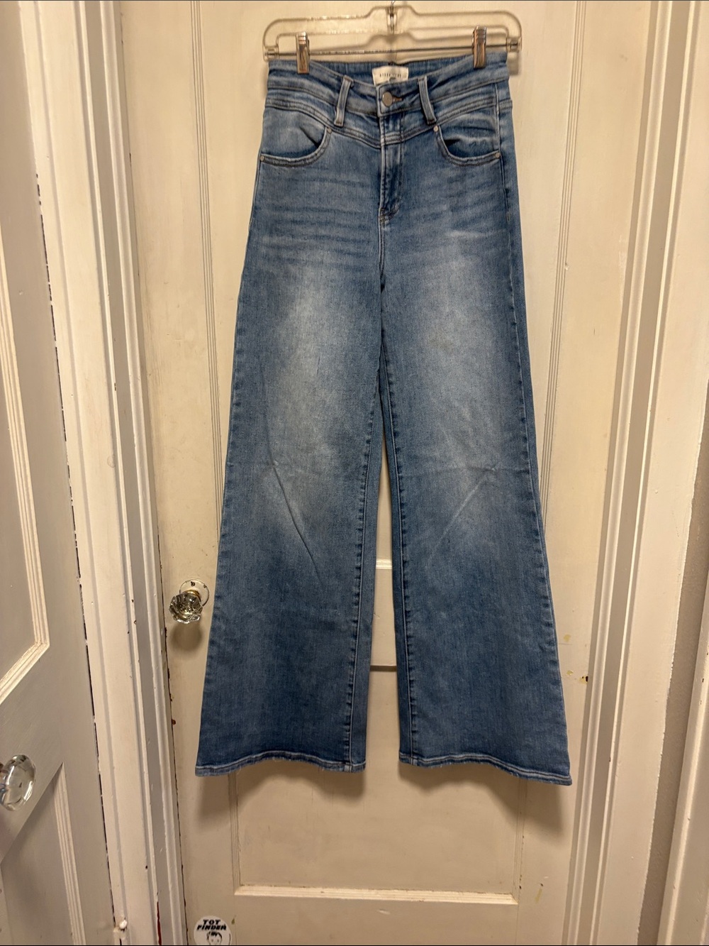 Risen High-Rise Wide Leg Women's Jeans - Light Blue 5/27 Inseam 33 1/2inches